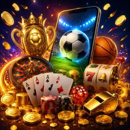 Painel de apostas esportivas com mercados de futebol